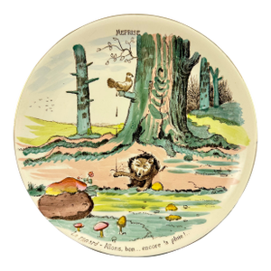 Sarreguemines Benjamin Rabier Childs Plate, Meprise