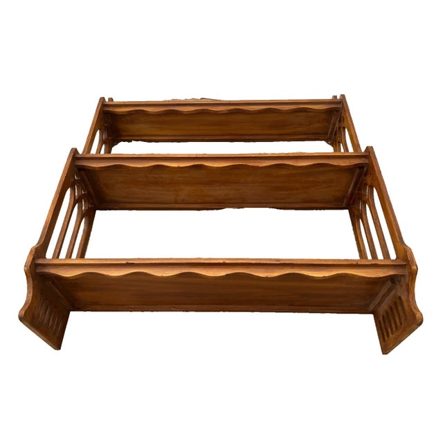 Antique Walnut Plate Shelf Small Book Display Free Standing or Wall Mount For Sale - Image 11 of 11