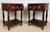 Wood Spanish Carved Wood Nightstands, 1930, Set of 2 For Sale - Image 7 of 13