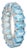 Genuine 18.1 Ct Swiss Blue Topaz Full Eternity Stackable Band Size 6 For Sale