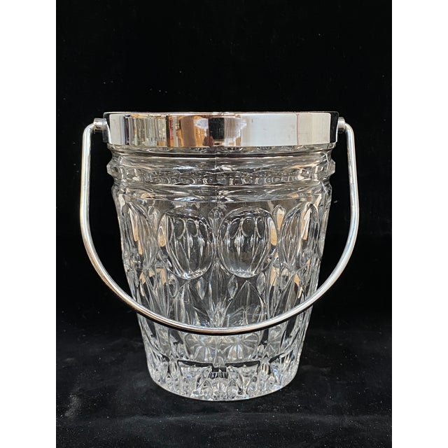 Vintage French Crystal Ice Bucket, 1960 For Sale - Image 9 of 9
