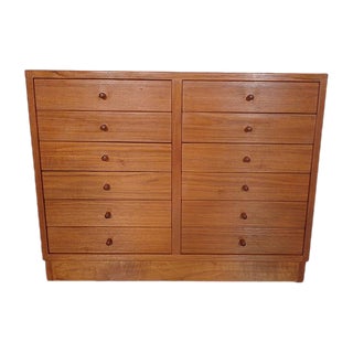 Danish Teak Chest of Drawers, 1960s For Sale