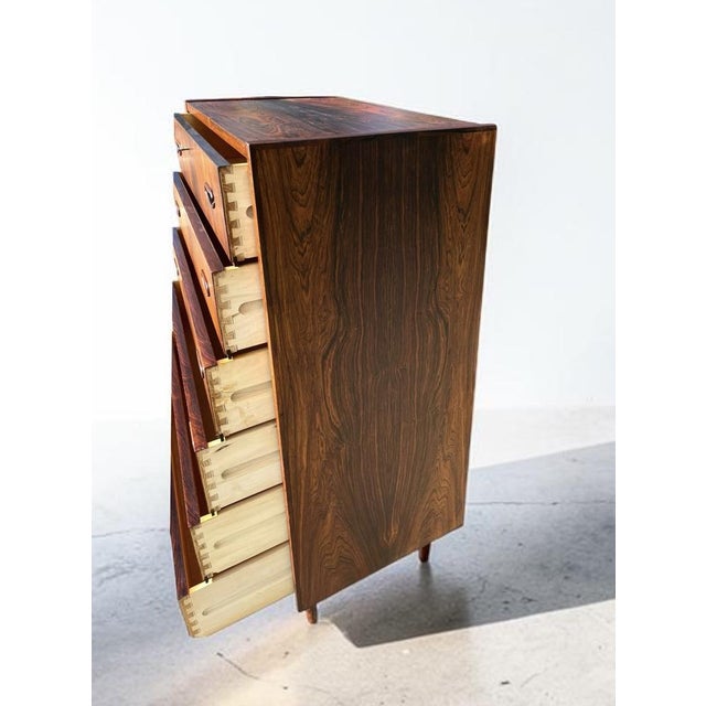 Mid-Century Danish Rosewood Highboy Dresser, 1960s For Sale - Image 6 of 18