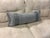 Textile Textured Gray Bolster Pillow For Sale - Image 7 of 12