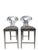 Vintage Memphis Style Hammered Metal Counter Stools - Set of 4 For Sale - Image 12 of 12