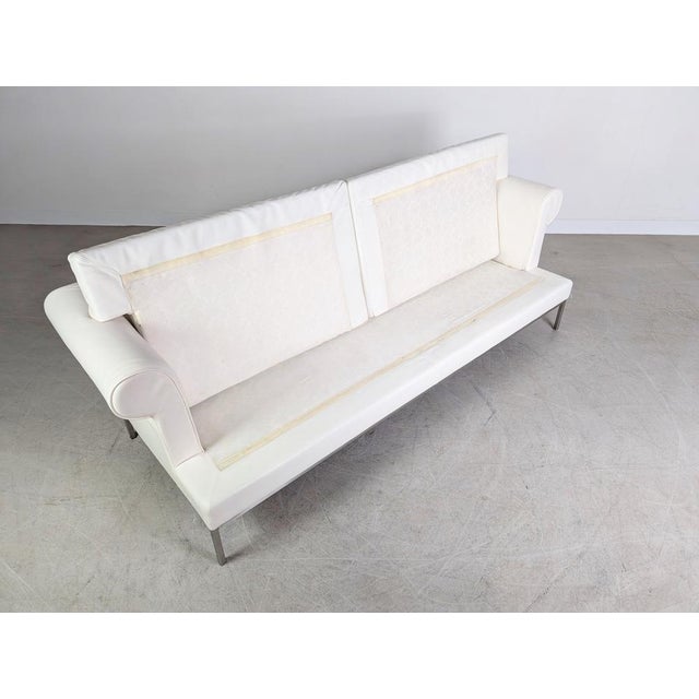 Sofa in Cream Leather from Wittmann For Sale - Image 9 of 11