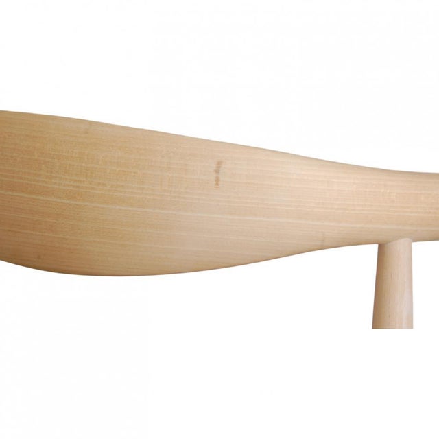 CH-20 Chairs in Beech and Red Leather by Hans Wegner, Set of 4 For Sale - Image 13 of 17