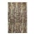 Brown Distressed Floral Hand-Knotted Wool Rug 5x8 For Sale