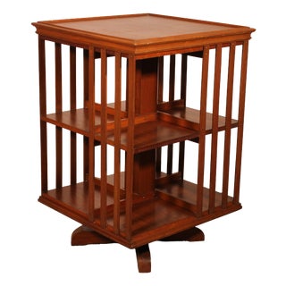 Revolving Bookcase in Light Mahogany, 1890s For Sale