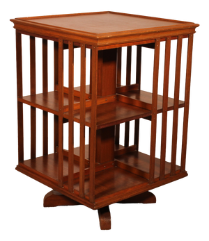 Revolving Bookcase in Light Mahogany, 1890s