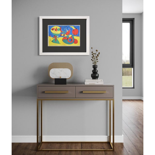 Joan Miró – Original Color Lithograph (1956) Limited Edition Lithograph | Custom Archival Framing Included Offered is an...