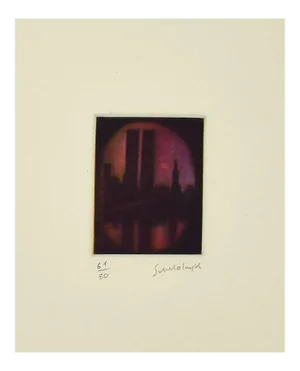 Laurent Schkolnyk, Composition, Etching on Paper, 1990