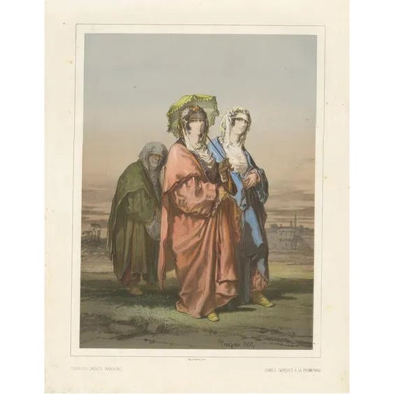 Turkish Ladies Walking, Paper For Sale