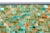 America Tiling & Tessellated Glass Hues of Green & Gold Rectangle Wall Mirror For Sale - Image 9 of 12