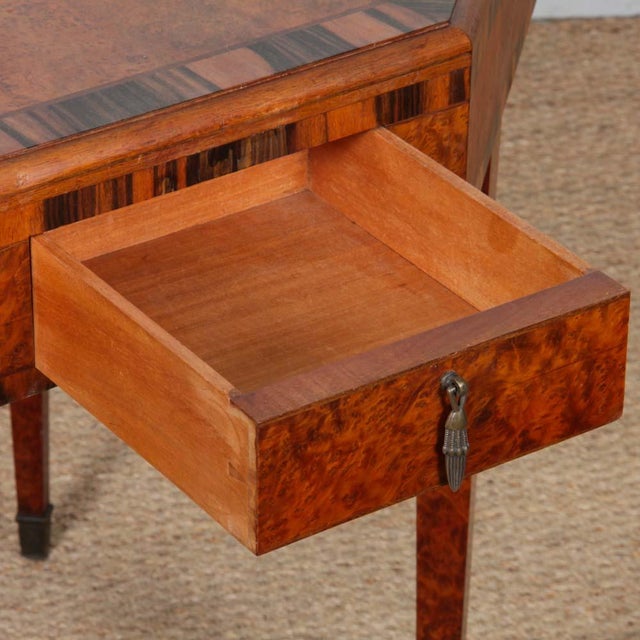 Wood Art Deco Marquetry Games Table, 1930s For Sale - Image 7 of 10