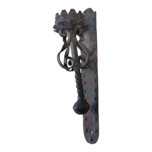 Antique Spanish Wrought Iron Candle Wall Sconce Antique