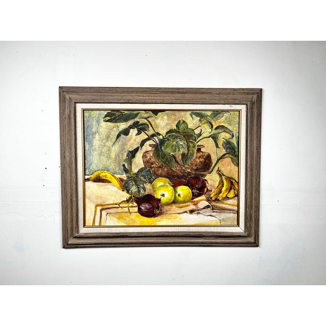 Vintage framed still life painting by Colorado and Arizona artist Dott Beeson. I believe watercolor on board. Still life...