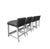 Mid-Century Modern 4 Grey Counter Stools For Sale - Image 3 of 3