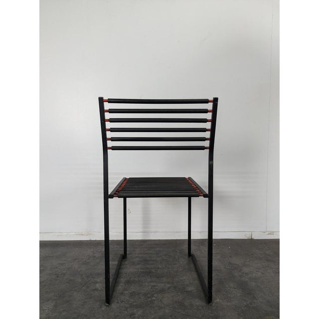 Metal Postmodern Dining Chairs, France, Set of 4 For Sale - Image 7 of 12