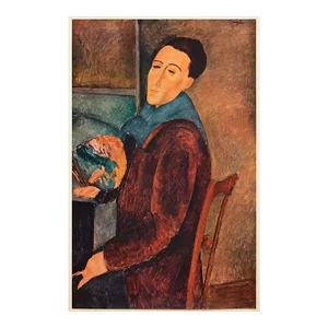 1940s After Amedeo Modigliani "Self Portrait", First Edition Swiss Offset Lithograph
