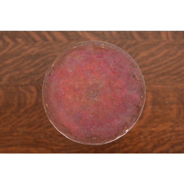 Ramon Ramirez Arts & Crafts Hammered Copper Vase For Sale - Image 10 of 13