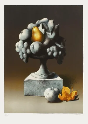 1970s Claude Serre Autumn Fruits Lithograph