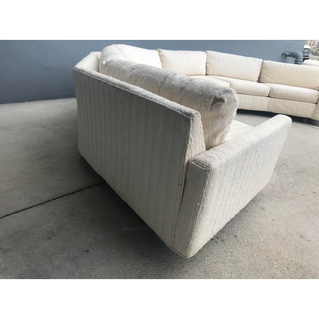 Selig Selig Mid Century Modern Semi-Circle Sectional Sofa For Sale - Image 4 of 13