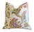 Early 21st Century Colorful Botanical Floral Linen Feather/Down Pillow For Sale - Image 5 of 5