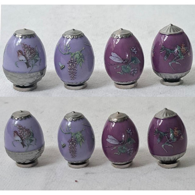 House of Faberge Amethyst Garden Mini Eggs Display Dome Ltd. Edition Cp02364 For Sale - Image 4 of 12