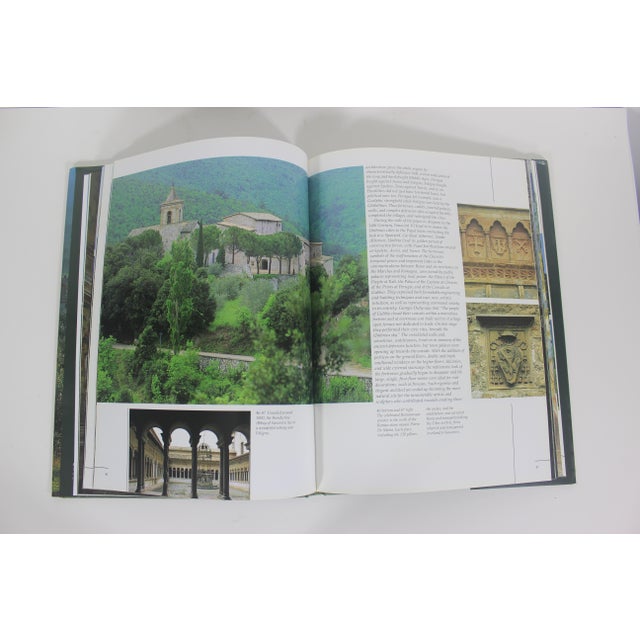 Green 1995 Umbria Treading the Path of Art and Soul Green Linen Textured Hard Cover Coffee Table Book Italian Travel Reference With Dust Jacket Italy For Sale - Image 8 of 11