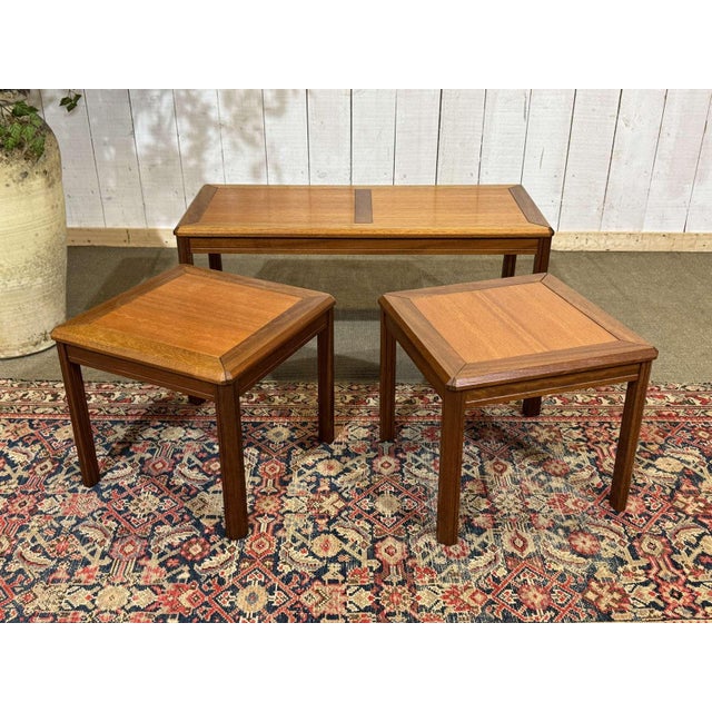 Vintage Nesting Teak Tables, 1970s, Set of 3 For Sale - Image 13 of 13