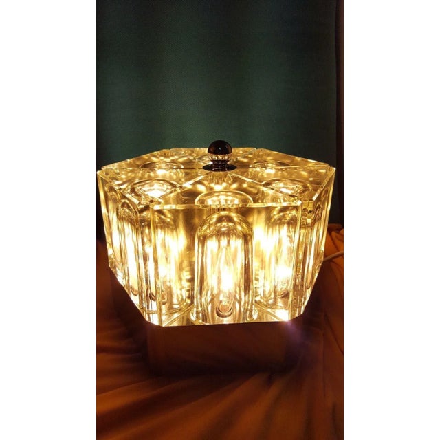 Glass Table Lamp from Fidenza Vetraria, 1970s For Sale - Image 9 of 11