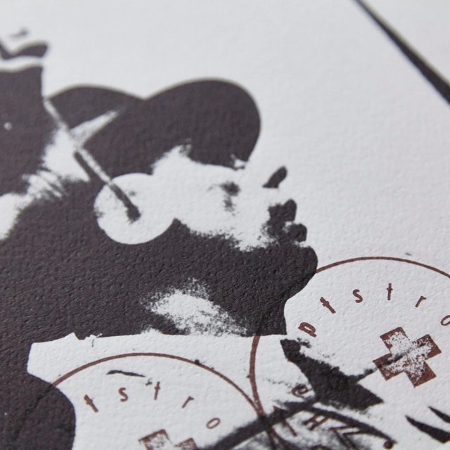 Black Lithograph by Joseph Beuys for Bolaffiarte, 1974 For Sale - Image 8 of 11