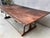 Industrial Modern Dining Table Walnut, Iron, 1940's For Sale In Los Angeles - Image 6 of 10