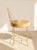 Mid 20th Century Vintage Brass Scrollwork Vanity Chair For Sale - Image 5 of 9