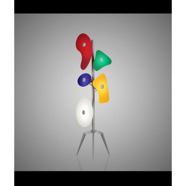 Orbital Floor Lamp in Colored Glass by Ferruccio Laviani for Forscarini, 1980s For Sale - Image 11 of 11