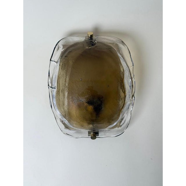 Amber and Clear Murano Glass Wall Light from Kaiser Idell, Germany, 1970s For Sale - Image 6 of 18