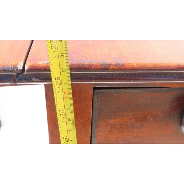 English Mahogany Sofa Table c 1860 For Sale - Image 11 of 12