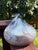 Glass Jozefina Krosno, Poland 17" Vintage Art Glass Vase, Cased Interior W Blue Iridescent For Sale - Image 7 of 7
