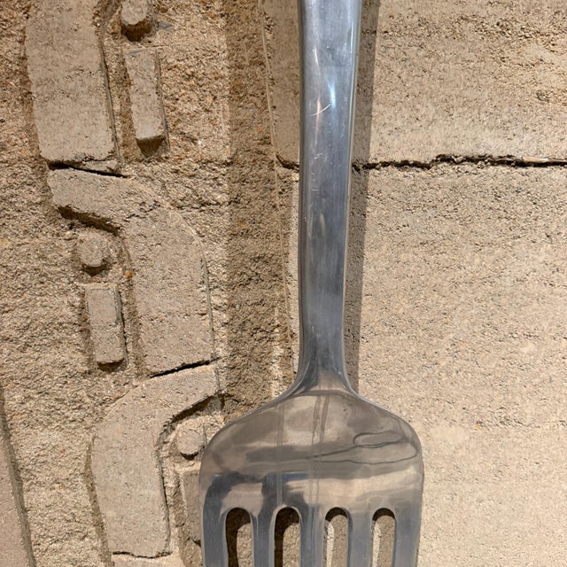 Curtis Jere Oversize Aluminum Spoon and Fork Curtis Jere Pop Art Wall Sculpture For Sale - Image 4 of 14