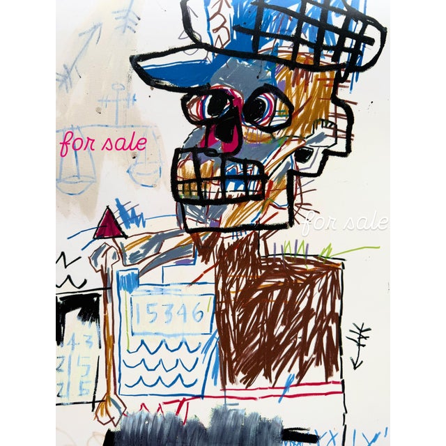 Pop Art Jean Michel Basquiat (1960-1988), Untitled (Scale of Justice), 1982, Exhibition Poster For Sale - Image 3 of 7