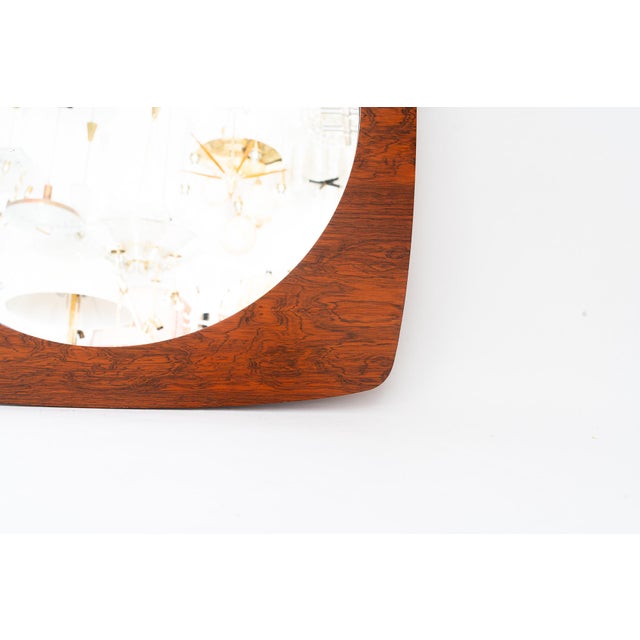 Danish Teak Mirror, 1960s For Sale - Image 6 of 9