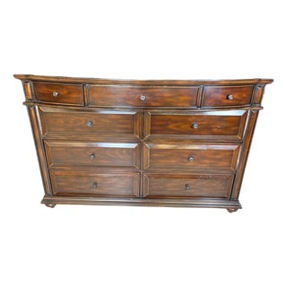 Arhaus Solid Wood Nine-Drawer Dresser For Sale