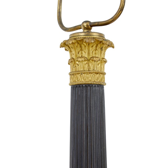 Mid 19th Century Antique French Empire Bronze Ormolu Table Lamp, 1860 For Sale - Image 5 of 8