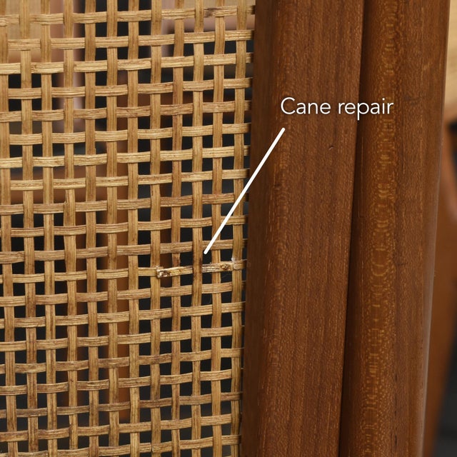 8 Karl Erik Ekselius for j.o. Carlsson Swedish Caned Teak Dining Chairs For Sale - Image 17 of 18