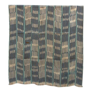 Vintage Baoule African "Yamoussaukro" Ikat Throw For Sale
