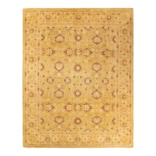 Mogul, One-of-a-Kind Hand-Knotted Area Rug in Green, 8' 3" x 10' 5" For Sale