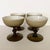 Vintage set of 4 Carlo Moretti cased glass champagne coupes. Smoked glass with white interior. A great retro set to add...