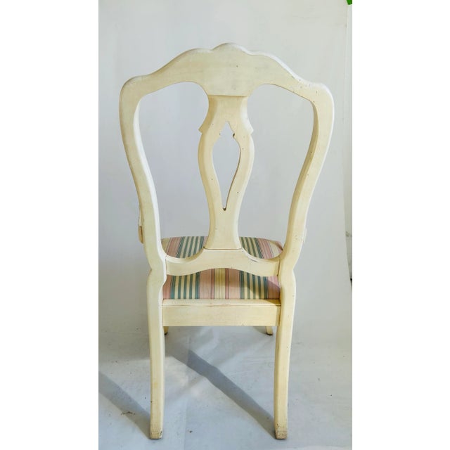 Cream 1990s Ethan Allen French Country Armchair For Sale - Image 8 of 11