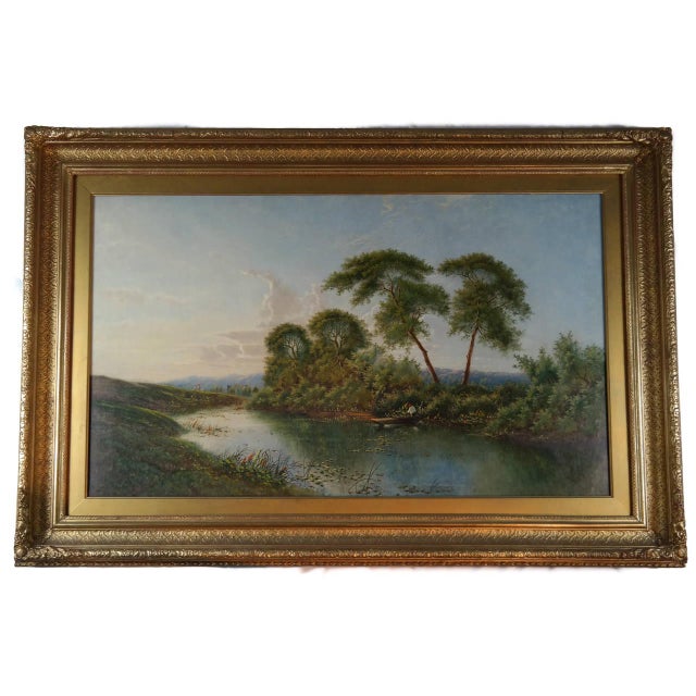 River Lodden Berkshire by Edward Boddington For Sale - Image 4 of 4